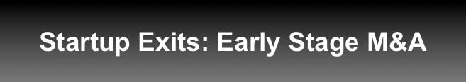 Startup Exits: Early Stage M&A